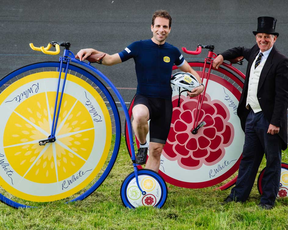 Mark Beaumont makes British history with Penny Farthing cycle