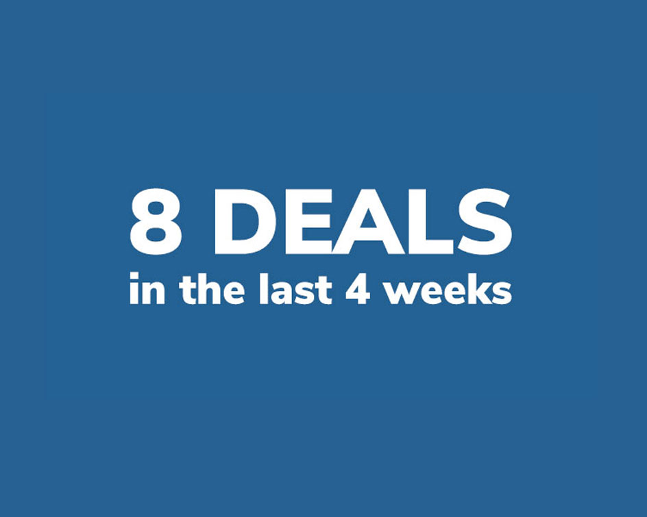 8 deals in 4 weeks graphic