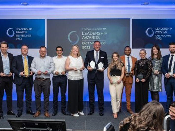 David Bains crowned Professional Services Leader at the East Midlands Leadership Awards 